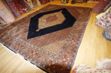 Bijar  9'8" x 13, handspun wool, kurdistan