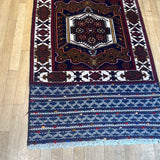 Baluch sofreh  #793, size 2’10”x5’4”