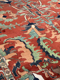 KAZAK wool/ wool vintage 9x12, #y22826