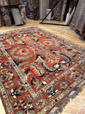 KAZAK wool/ wool vintage 9x12, #y22826