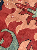 KAZAK wool/ wool vintage 9x12, #y22826