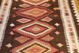 kilim shahsevan, tribal , antique,  #584, size 11 feet by four feet and siz inches