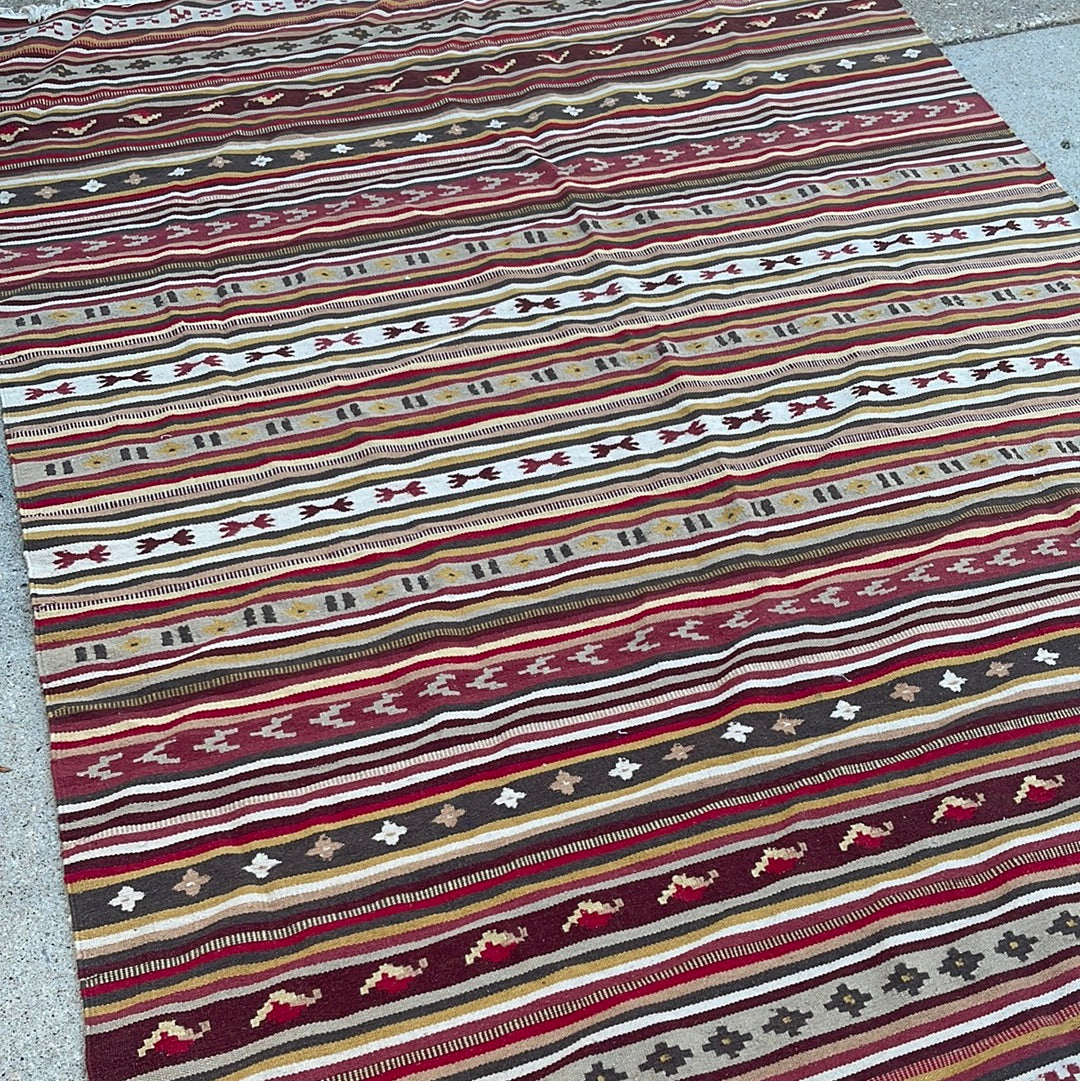 KILIM TRIBAL 5,7”x8 #g5563 – exotic rug